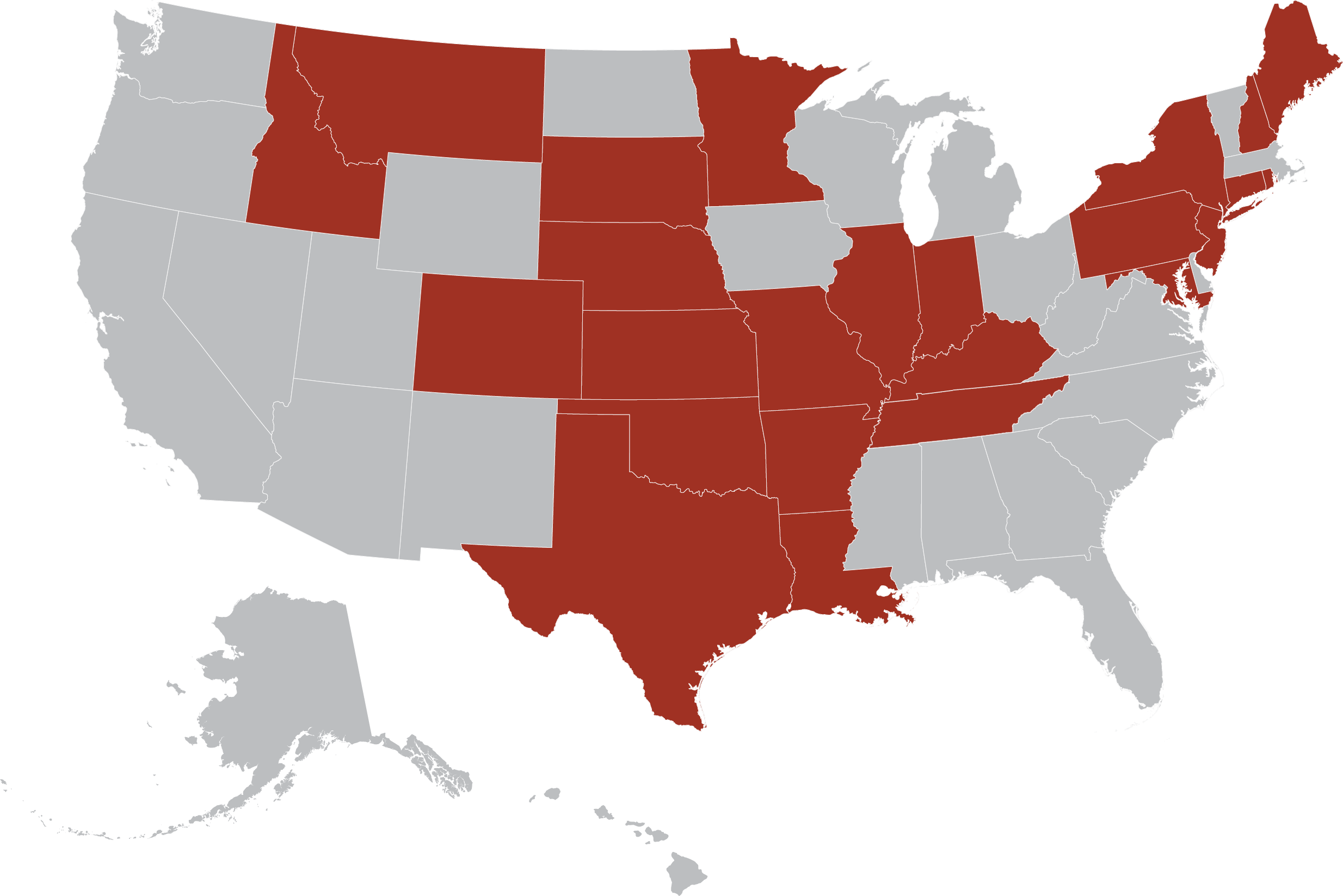 Approved States Map
